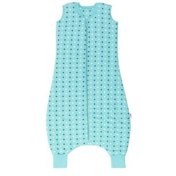 Sac de dormit cu picioruse Teal Stars 2-3 ani 0.5 Tog