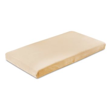 Cearceaf cu elastic, Sensillo, Pentru patut, Din bumbac jersey, 120x60 cm, 0 luni+, Cappuccino