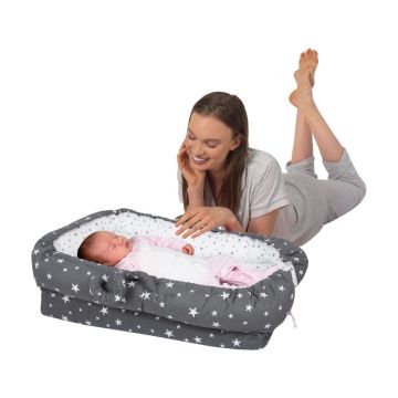 Co-sleeper anti-reflux Grey Stars SeviBebe