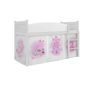 MyKids - Patut tineret Twist Antresola 06, 184x80 cm, Princess Castle