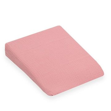 Fata de perna, New Baby, Basic, Din muselina, Bumbac, Pentru bebelusi, 30x37 cm, Pink