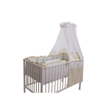 Lenjerie MyKids Teddy Play Bej 5+1 Piese M2 120x60 cm