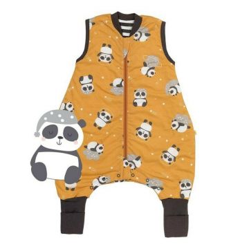 Sac de dormit cu picioruse si talpa antiderapanta Panda 80 cm + manseta 1.0 Tog