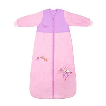 Slumbersac - Sac de dormit cu maneca lunga Pink Fairy 3-6 ani 2.5 Tog