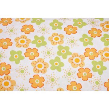 Lenjerie 6 piese patut 120x60 cm bumbac 100% model floricele