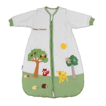 Sac de dormit cu maneca lunga detasabila Forest Friends 0-6 luni 2.5 Tog