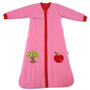 Slumbersac - Sac de dormit cu maneca lunga Apple of my eye 0-6 luni 3.5 Tog, Roz