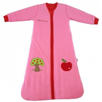 Slumbersac - Sac de dormit cu maneca lunga Apple of my eye, 2.5 Tog, 0-6 luni