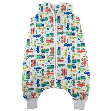 Slumbersac - Sac de dormit cu picioruse Bamboo Vehicles 3-4 ani 0.5 Tog