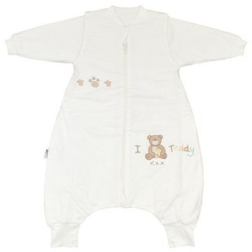 Slumbersac - Sac de dormit cu picioruse si maneca lunga I Love Teddy, 3.5 Tog, 12-18 luni