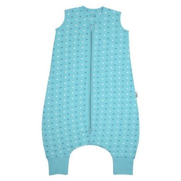 Slumbersac - Sac de dormit cu picioruse Teal Stars 3-4 ani 2.5 Tog