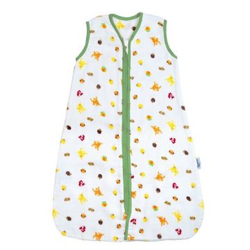 Slumbersac - Sac de dormit pentru vara din muselina Forest Friends 3-6 ani 0.5 Tog