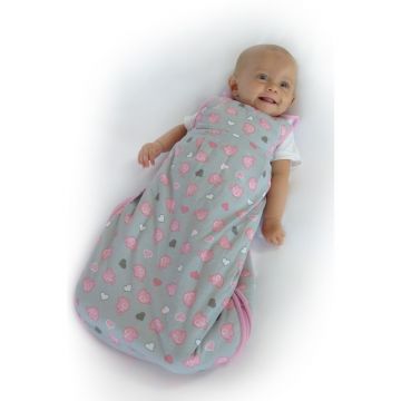 Slumbersac - Sac de dormit Pink Elephant 0-6 luni 1.0 Tog