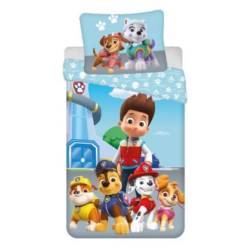 Lenjerie de pat pentru copii albastră din bumbac pentru pat de o persoană 140x200 cm Paw Patrol – Jerry Fabrics Lenjerie de pat pentru copii albastră din bumbac pentru pat de o persoană 140x200 cm Paw Patrol – Jerry Fabrics
