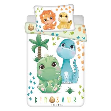 Lenjerie de pat pentru copii din bumbac pentru pătuț 100x135 cm Dino – Jerry Fabrics Lenjerie de pat pentru copii din bumbac pentru pătuț 100x135 cm Dino – Jerry Fabrics