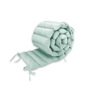 Aparatoare pentru patut, MimiNu, Tip panou, Pentru patut, Lungime 180 cm, Din catifea, Cold Mint Aparatoare pentru patut, MimiNu, Tip panou, Pentru patut, Lungime 180 cm, Din catifea, Cold Mint