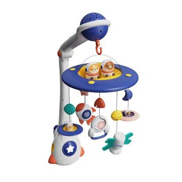 Carusel muzical, Bebe Stars, Spaceship, Cu proiector cer instelat Carusel muzical, Bebe Stars, Spaceship, Cu proiector cer instelat
