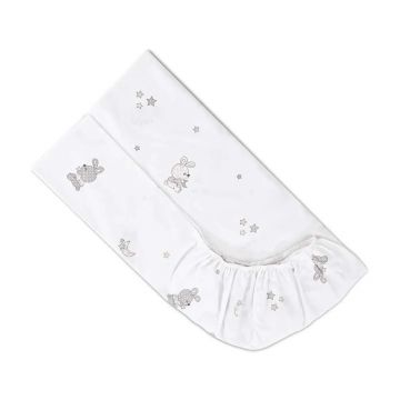 Cearsaf cu elastic Lorelli Little Rabbits 60 x 120 x 15 cm Gri Cearsaf cu elastic Lorelli Little Rabbits 60 x 120 x 15 cm Gri