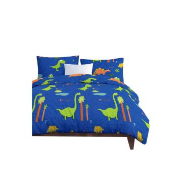 Lenjerie de pat pentru copii albastră pentru pat de o persoană 140x200 cm Dinolar – Mijolnir Lenjerie de pat pentru copii albastră pentru pat de o persoană 140x200 cm Dinolar – Mijolnir
