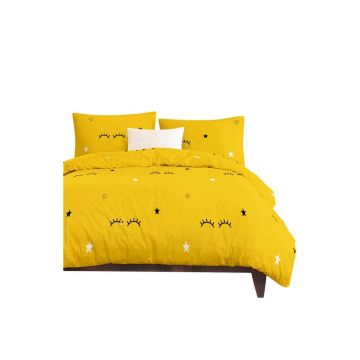 Lenjerie de pat pentru copii galbenă pentru pat de o persoană 140x200 cm Dide – Mijolnir Lenjerie de pat pentru copii galbenă pentru pat de o persoană 140x200 cm Dide – Mijolnir