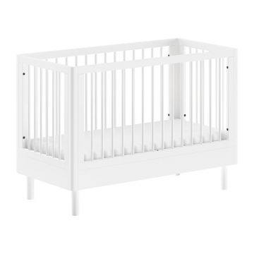 Pătuț alb din lemn de fag cu înălțime reglabilă 60x120 cm Forrest – Vipack Pătuț alb din lemn de fag cu înălțime reglabilă 60x120 cm Forrest – Vipack