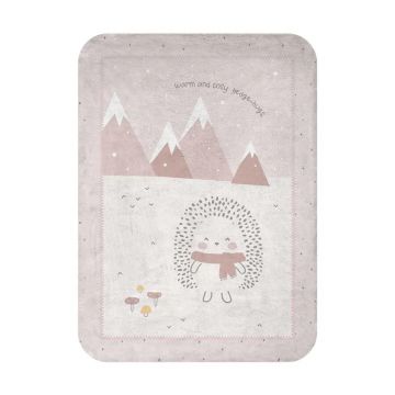 Patura pentru bebelusi Kikka Boo 80 x 110 cm Hedge Hugstime Roz Patura pentru bebelusi Kikka Boo 80 x 110 cm Hedge Hugstime Roz