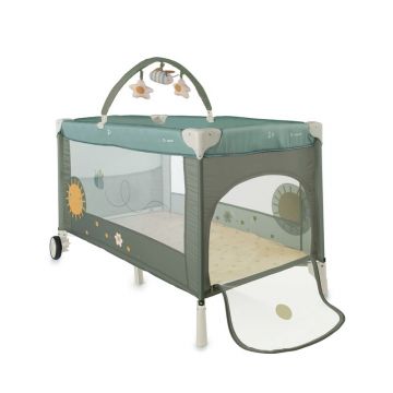 Patut pliabil Jane One Level Botanic cu roti, arcada cu jucarii, geanta de transport, un nivel Patut pliabil Jane One Level Botanic cu roti, arcada cu jucarii, geanta de transport, un nivel