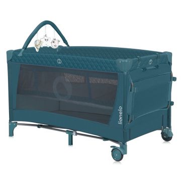 Patut pliabil Lionelo Flower Verde cu doua nivele, arcada, geanta transport, masuta de infasat, bara cu jucarii, fereastra laterala, 120x60 cm Patut pliabil Lionelo Flower Verde cu doua nivele, arcada, geanta transport, masuta de infasat, bara cu jucarii, fereastra laterala, 120x60 cm