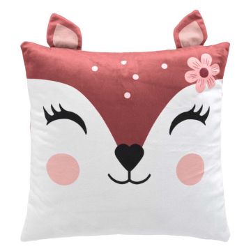 Pernă pentru copii din catifea 40x40 cm Bichette – douceur d'intérieur Pernă pentru copii din catifea 40x40 cm Bichette – douceur d'intérieur