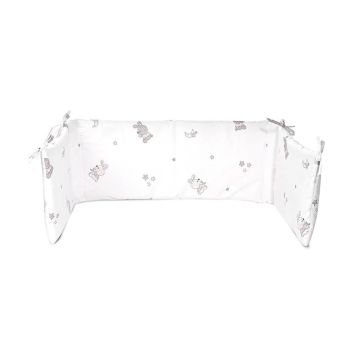 Protectii laterale pentru patut Lorelli Ranforce Department Little Rabbits Grey Protectii laterale pentru patut Lorelli Ranforce Department Little Rabbits Grey