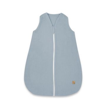Sac de dormit, Qmini, Cu fermoar, Pentru bebelusi, De iarna, Din muselina dubla, 70 cm, Material certificat Oeko Tex Standard 100, Jeans Sac de dormit, Qmini, Cu fermoar, Pentru bebelusi, De iarna, Din muselina dubla, 70 cm, Material certificat Oeko Tex Standard 100, Jeans