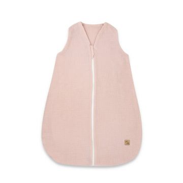 Sac de dormit, Qmini, Cu fermoar, Pentru bebelusi, De iarna, Din muselina dubla, 70 cm, Material certificat Oeko Tex Standard 100, Powder Pink Sac de dormit, Qmini, Cu fermoar, Pentru bebelusi, De iarna, Din muselina dubla, 70 cm, Material certificat Oeko Tex Standard 100, Powder Pink