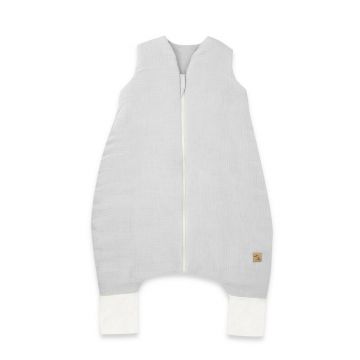 Sac de dormit, Qmini, Cu picioruse, De iarna, Din muselina dubla, Cu fermoar pe mijloc, 90 cm, S, Material certificat Oeko Tex Standard 100, Gray Sac de dormit, Qmini, Cu picioruse, De iarna, Din muselina dubla, Cu fermoar pe mijloc, 90 cm, S, Material certificat Oeko Tex Standard 100, Gray