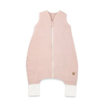 Sac de dormit, Qmini, Cu picioruse, De iarna, Din muselina dubla, Cu fermoar pe mijloc, 90 cm, S, Material certificat Oeko Tex Standard 100, Powder Pink Sac de dormit, Qmini, Cu picioruse, De iarna, Din muselina dubla, Cu fermoar pe mijloc, 90 cm, S, Material certificat Oeko Tex Standard 100, Powder Pink